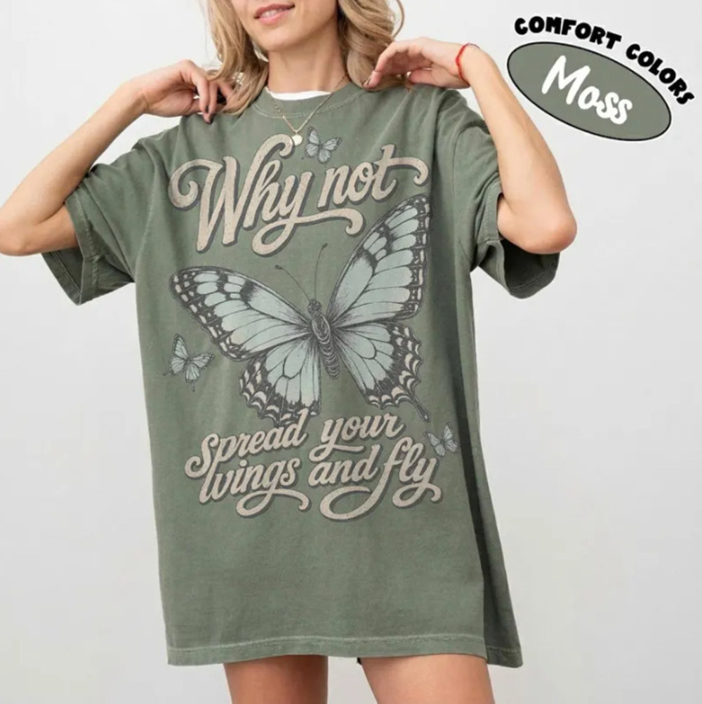 Lizzie McGuire Shirt, Hilary Duff Shirt Why Not Butterfly, Nostalgic Pop Culture